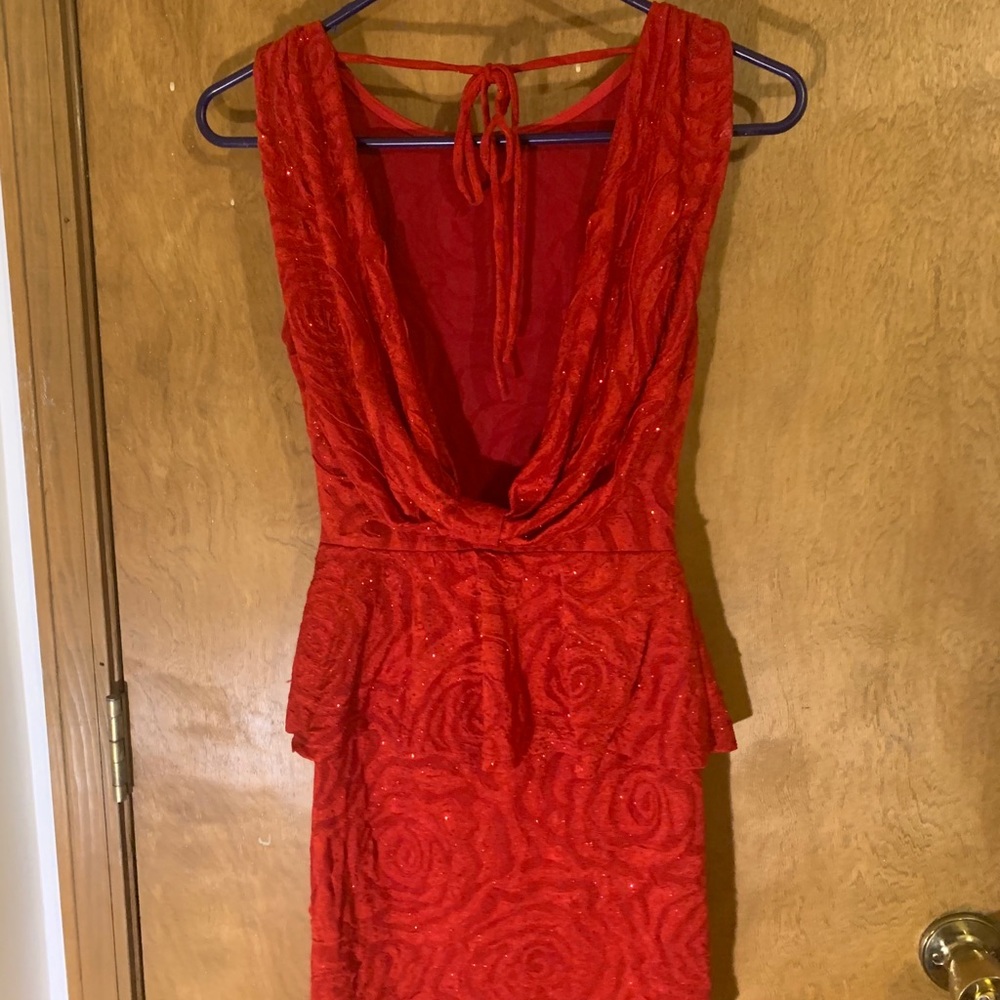 Mini Red Dress - Picture 2 of 2